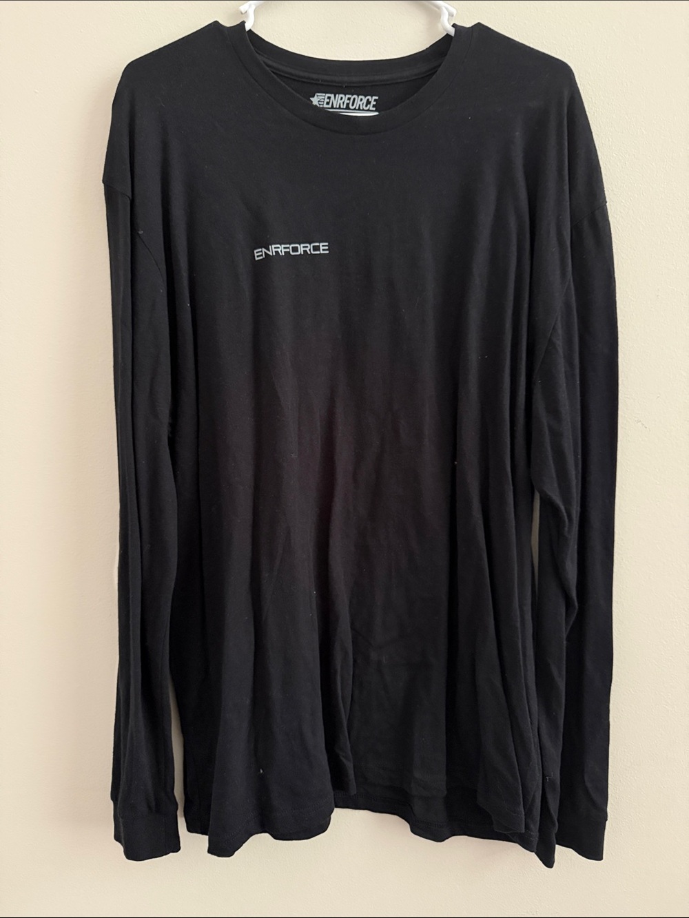 Men’s Black Long Sleeve Crew Neck Shirt